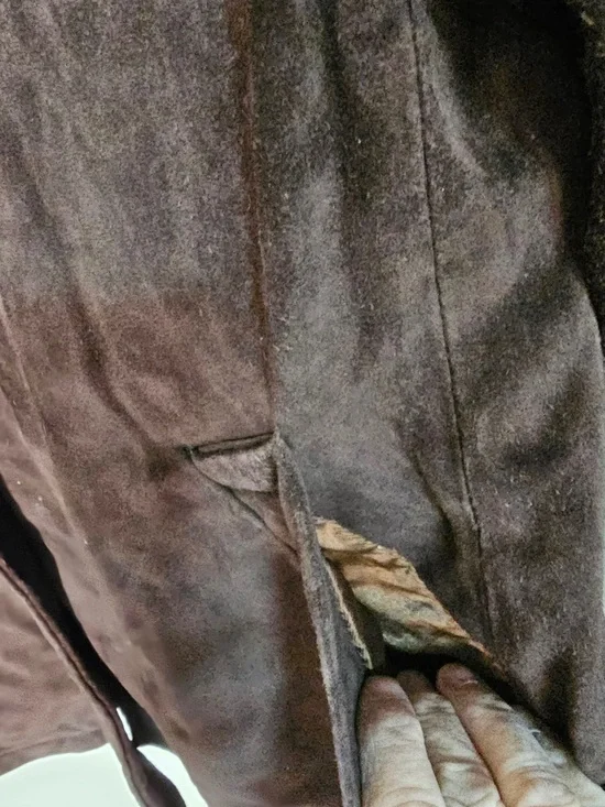 Coach Vintage Suede Leather Jacket Brown Button Front Women’s XS Lined STUNNING - Picture 4 of 10